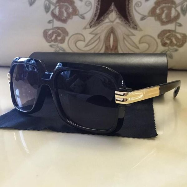 

kapelus luxury sunglasses black plate sunglasses for men and women square matching black leather box, White;black