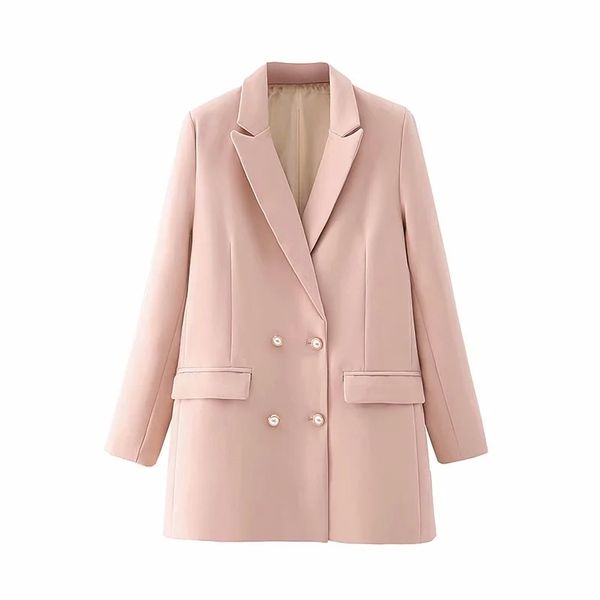 

2021 new pink women thin long ladies casual suits vintage women's fashionable blazers fancy suit girls 8ddp, White;black