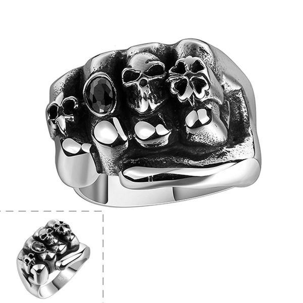

european and american vintage selling men's rings, stainless steel personalized jewelry, new accessories, trendy fashion, punk rings, Silver