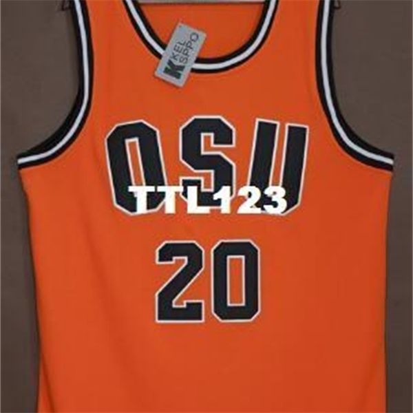 

vintage 121 #20 oregon state gary payton greats and glory college jersey size s-4xl or custom any name or number jersey, Black
