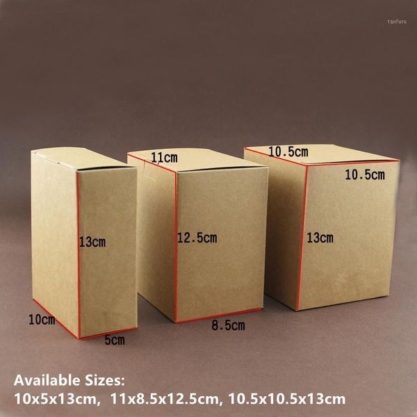 

30pcs - black / white / kraft paper gift box coffee outer packaging boxes 10x5x13cm1