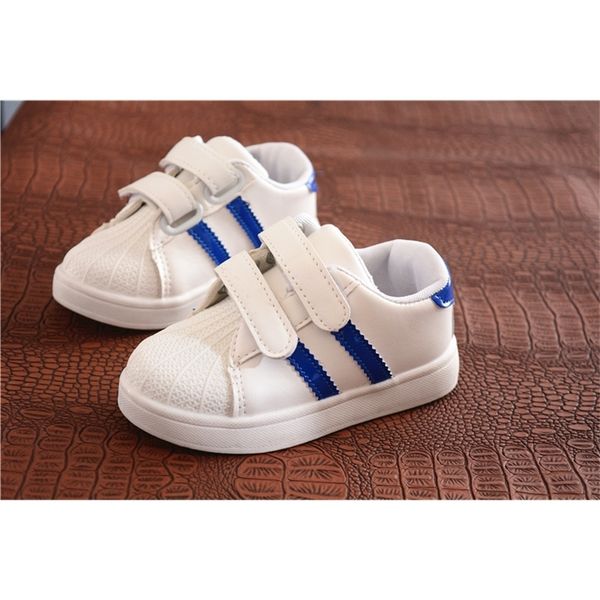 

soft  colors children girls boys sports antislip bottom kids baby sneaker casual flat sneakers white shoes, Black;red