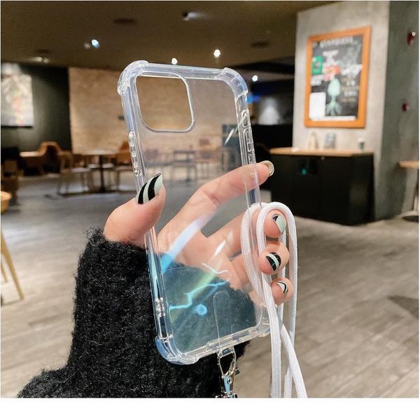 

necklace lanyard crossbody shoulder case for iphone 12 11 pro max 6 6s 7 8 plus x xr xs max cand qylare