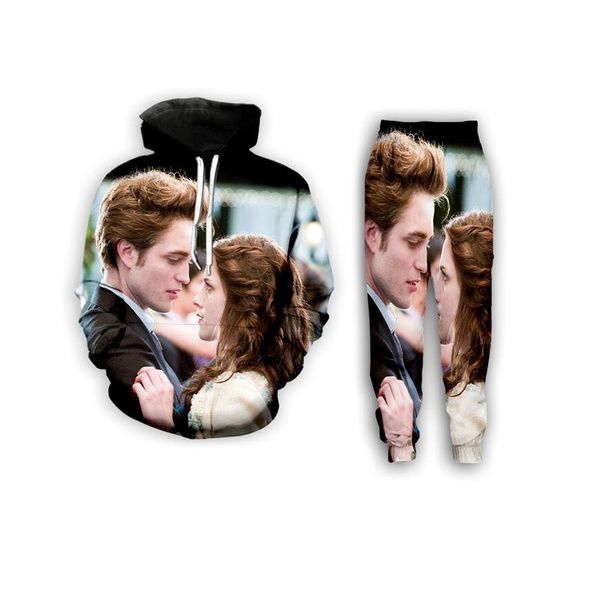 

new men/womens the twilight funny 3d print casual fashion hoodies/sweatpants hip hop tracksuits z18, Gray