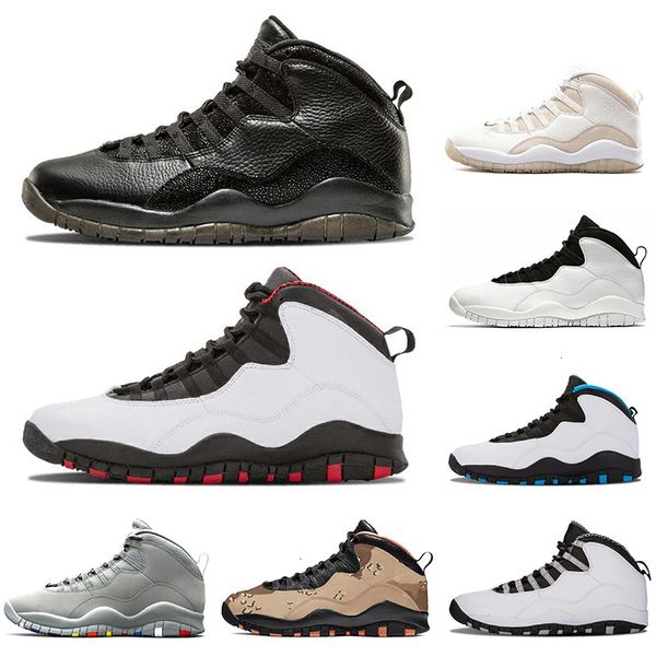 

socks 2020 jumpman good with quality 10 10s iam back bobcats chicage cool grey steel grey white men basketball shoes sports sneakers, Black