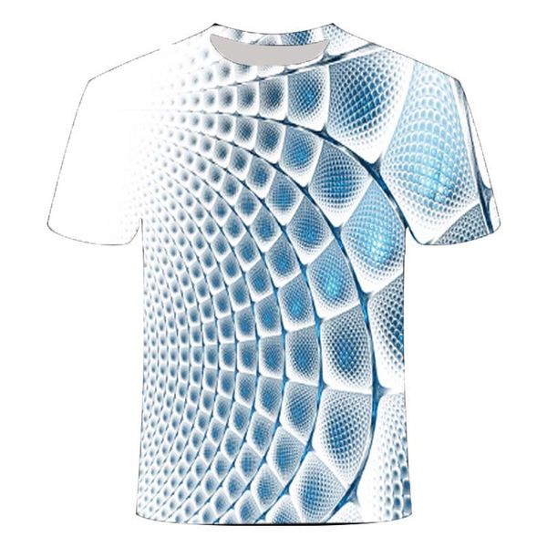 

three-dimensional vortex men summer daily 3d print shirts humor aesthetic harajuku men clothing