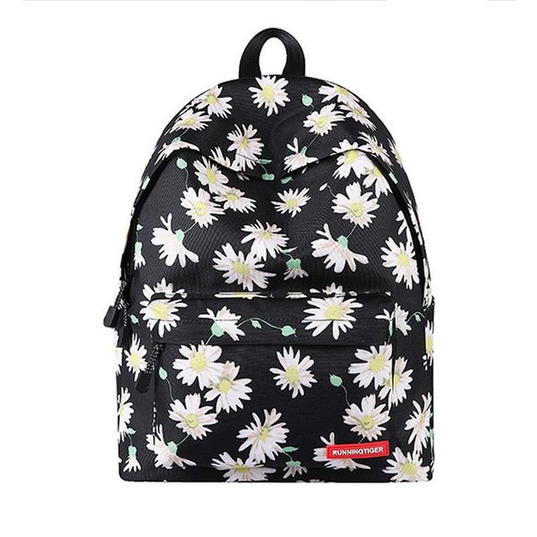 

women canvas backpack school bags for girls women travel bags flowers printed mochila feminine female backpack travel backpack