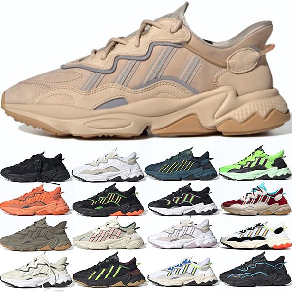 

ozweego men women running shoes pride 3m reflective halloween neon green tones mens womens trainers sports sneakers online sale