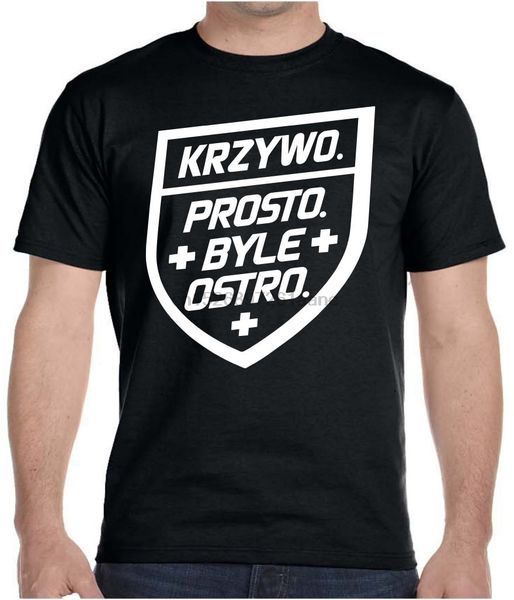 

krzywo prosto was ostro. men poland super polish t shirts funny cotton casual tee printed tee shirt sport hooded sweatshirt hoodie