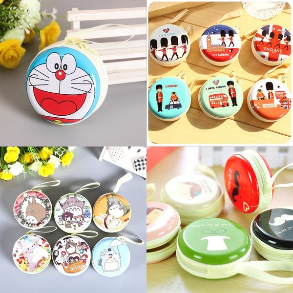 

x2lk 100 pcs 3d printing pu mini world map purse coin pouch women men card zipper casual dollar change bag case, Silver