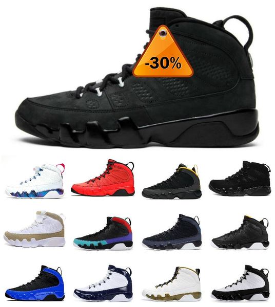 

jumpman 9 9s mens basketball shoes bred chile red change the world racer blue reflective university gold unc anthracite oregon ducks men v, Black