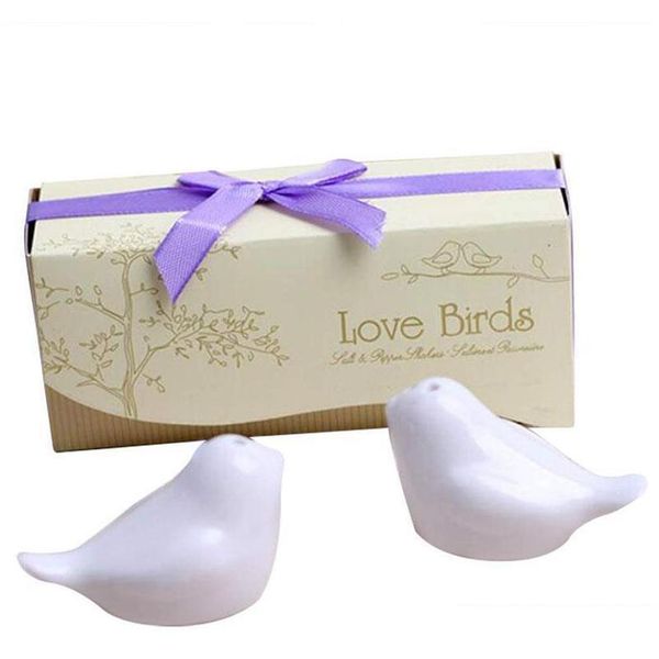 

mini wedding favor love bird salt and pepper shaker set party gift with package box for wedding jllknc network2010