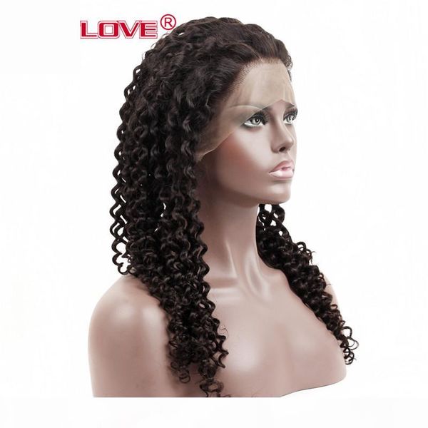 

360 lace frontal wigs pre plucked 150% denstiy kinky curly lace front human hair wigs for black women cury wigs with baby hair, Black;brown
