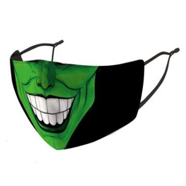 

factory joker clown 3d masks fashion washable reusable dust proof popular cotton face mask by dhl 8 ptudz