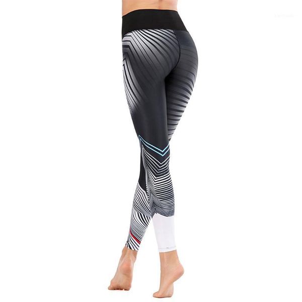 

yoga outfits women black patchwork sport leggings high waist tights pants solid sports wear for gym ropa deportiva mujer p301, White;red