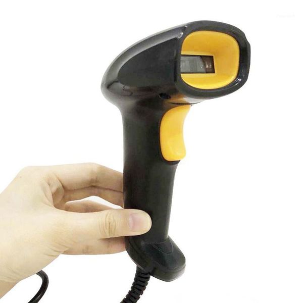 

scanners 1d barcode scanner wired scanner-gun fit for paper cell phone sn wechat1