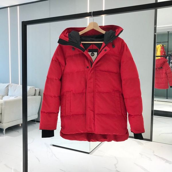 

men women winter down jacket 2020 parkas mens solid color camouflage thick down coat fashion printed long sleeve hooded jackets outerwear, Black