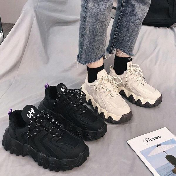 

winter plush sneakers women shoes warm platform sneakers women vulcanized shoes black beige chunky trainers zapatillas mujer #zg9s