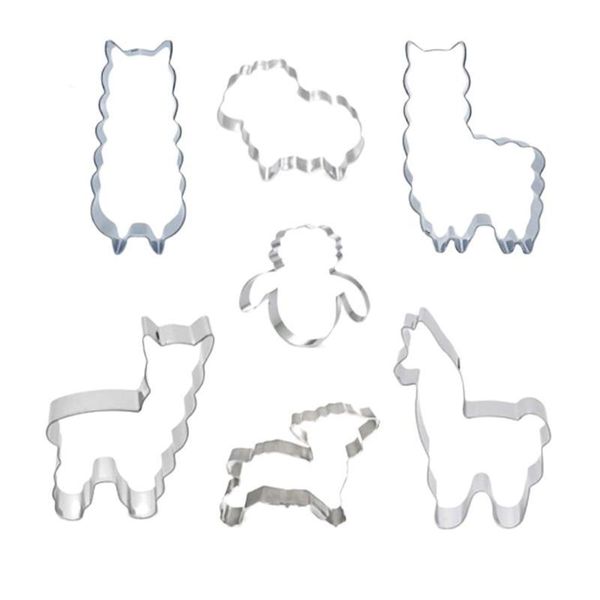 

бисквит альпака плесень 4 7шт diy нержавеющая сталь форма cutter выпечка cookie инструменты mold yxlqwc loveshop01