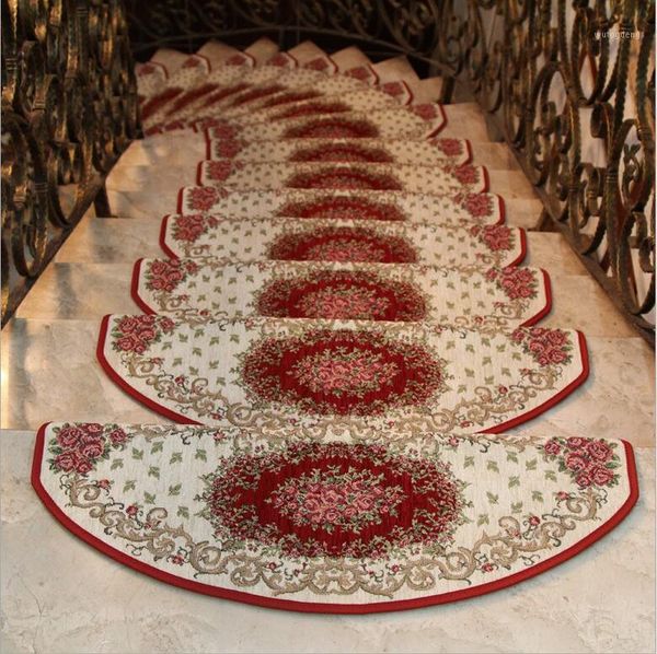 

13-pieces stair carpet sets slip resistance stair tread mats rugs for step 24x74cm fit for 25cm width1