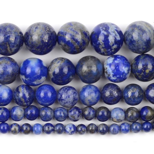 

wholesale natural lapis lazuli stone beads round loose spacer beads for jewelry making 4/6/8/10/12mm diy bracelet necklace