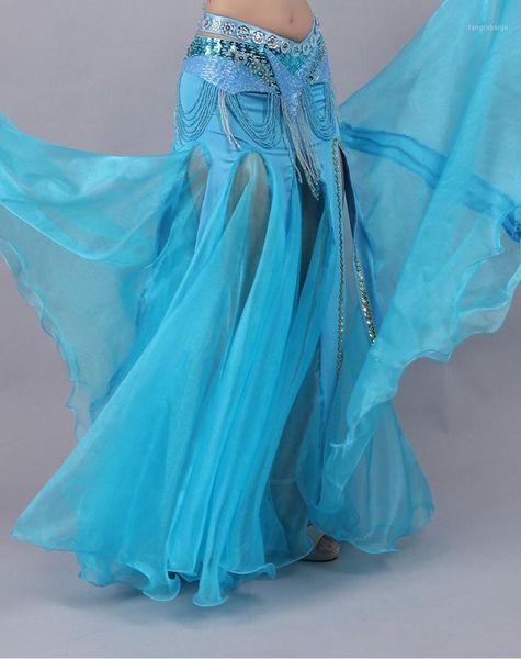 

new 2019 women belly dance costumes long slit skirts ladies modern dancing stage performance clothes1, Black;red