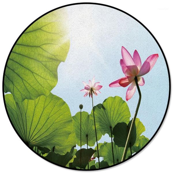 

lotus flower dining table floor round carpet living room coffee table mat prayer mat computer chair carpet pet1