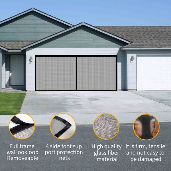 

freight yegbong oem odm other garden supplies insect proof net seamless retractable garage door screen is easy to install