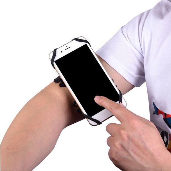 

detachable armband 4-6 inch mobile case rotatable wristband phone holder mola
