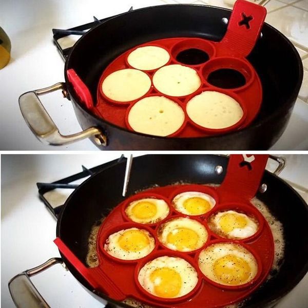 

pancake maker nonstick cooking tool round heart pancake maker egg cooker pan eggs mold kitchen baking acc bbyawv