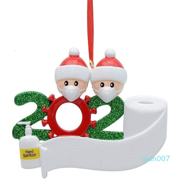 

factory outlet825o2020 quarantine christmas birthdays party decoration gift product personalized family of 4 ornament pa