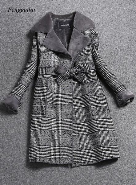 

new women winter coat long thick jacket costume women fur jackets elegant ladies slim coats, Black