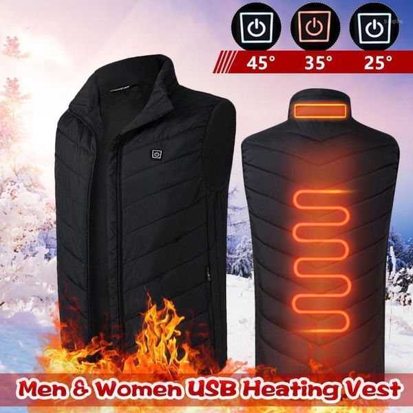

heated vest men women usb heated jacket heating vest thermal clothing hunting winter heating jacket black1, Gray;blue