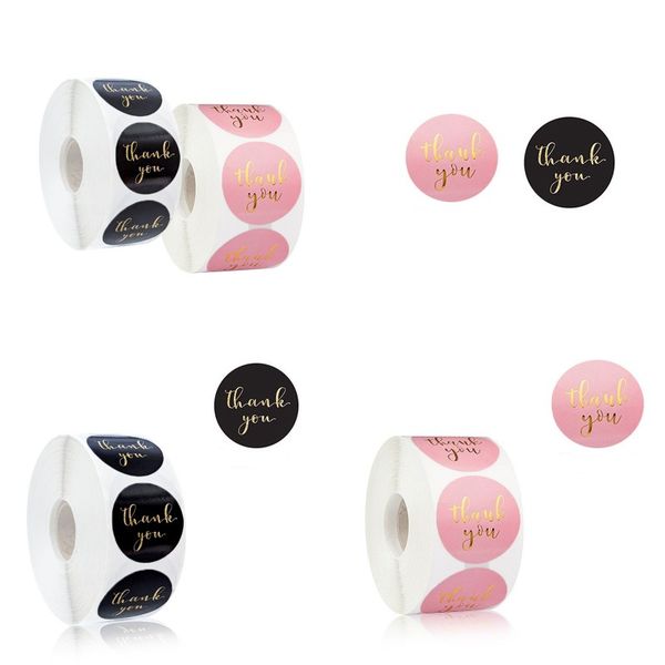 

спасибо фестиваль подарков наклейка 2 цвет круговая горячего тиснения письмо золото цвета наклейки главная партия празднуем этикетка липкая