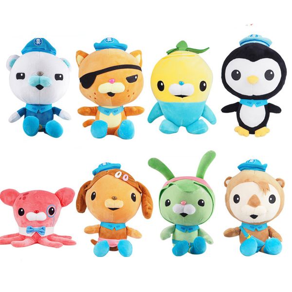 

the octonauts plush toys barnacles peso kwazii stuffed animals cartoon bear cat dog rabbit penguin sea otter dumbo ocs dolls