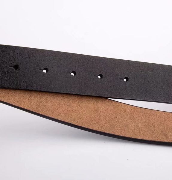 

2022 luxury fashion brand belts for mens belt designer pure copper buckle leather male chastity 125cm, Black;brown