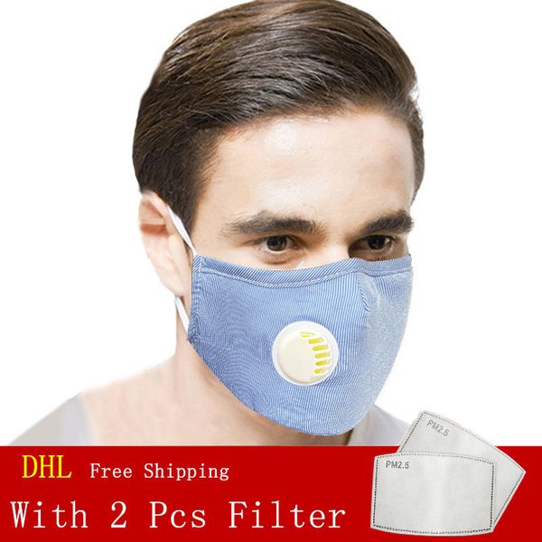 

breathing valve face with pcs mask 2 fashion pm2.5 filter cotton masks dust and smog reusable p tatp