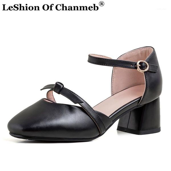

large size 43 women's pumps block heels sweet bow mary janes shoes woman black ankle strap two piece shoes office ladies pumps1