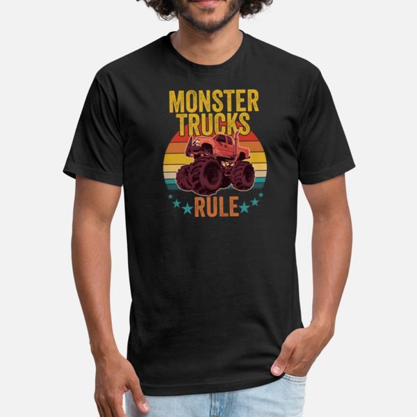 

monster trucks - monster trucks rule designers graphic t shirt diy print design tracksuit hoodie sweatshirt