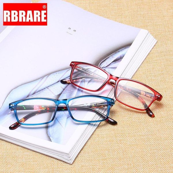 

rbrare fashion anti-blue light plastic frame reading glasses men and women anti-fatigue readers reading glasses gafas para leer1, White;black