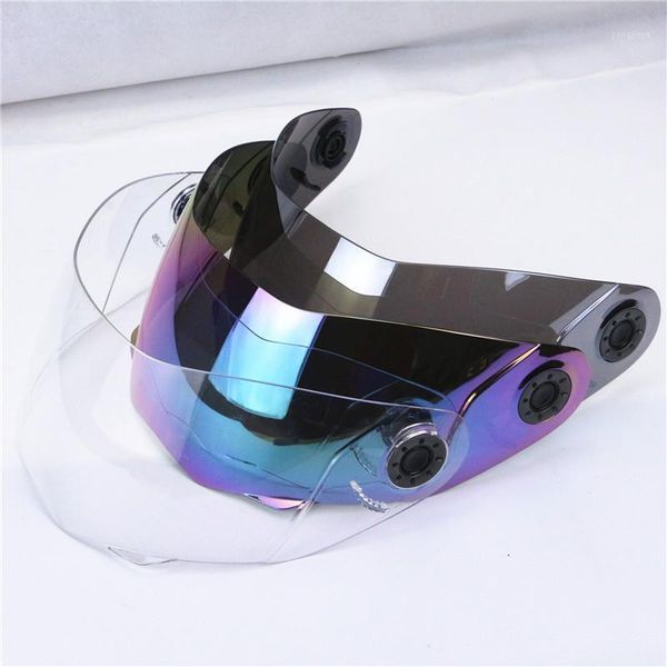 

motorcycle helmets helmet windshield jiekai 105 glass visor clear colorful mirror1