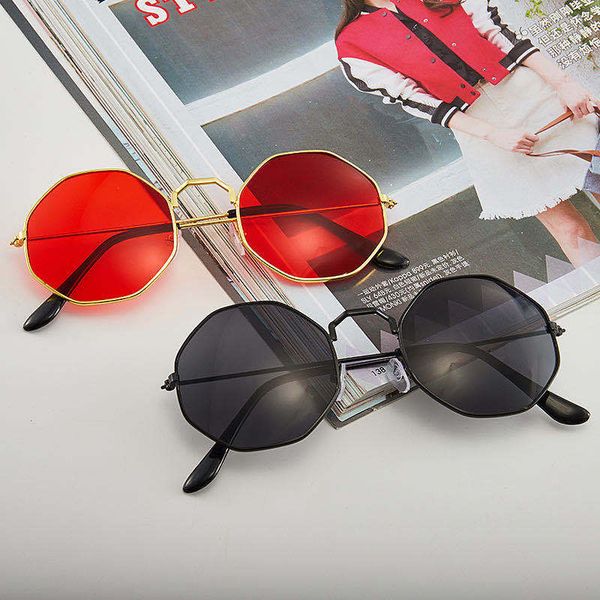

sunglasses 2020 vintage rectangle metal frame women red lens fashion glasses luxury designer for driving american style