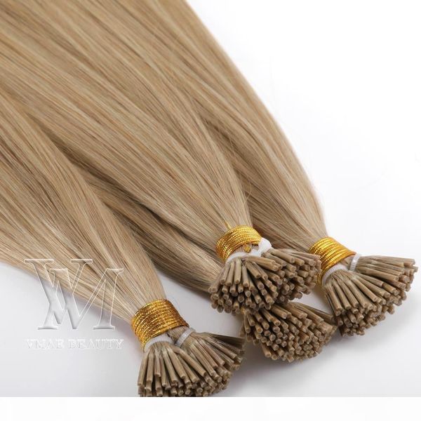 

wholesale brazilian european i-tip human 1g strand 50g double drawn pre-bonded virgin remy human straight keratin hair extensions, Black