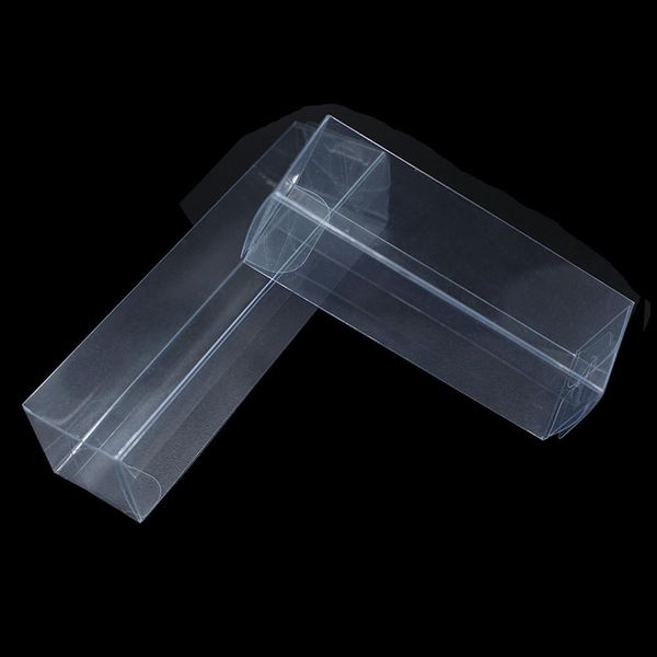 

50pcs clear pvc plastic box transparent carton gift jewelry candy packaging party wedding favor square botttom 3x3cm 4x4cm h bbyxvq