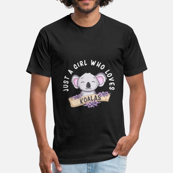 

just a girl who loves koalas funny koala koala bea t shirt humor black casual tracksuit hoodie sweatshirt