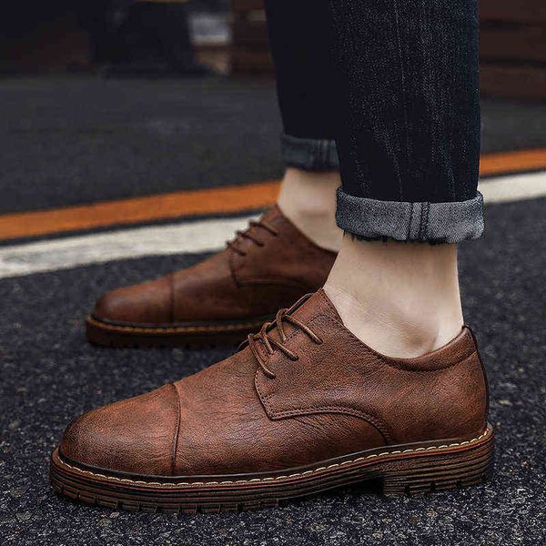 

dress shoes 2019 autumn new men classic leather wedding formal flats business sneakers 220223, Black
