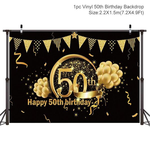 

fengrise black gold background cloth 40 50 30 birthday party decorations happy birthday 30th 40th 50th anniversar decor bbydui