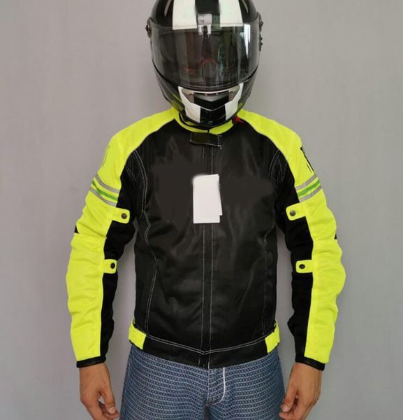 

summer selling motorcycle jersey jacket men and women motorcycle racing jersey jacket anti-fall increase breathable fluorescent green
