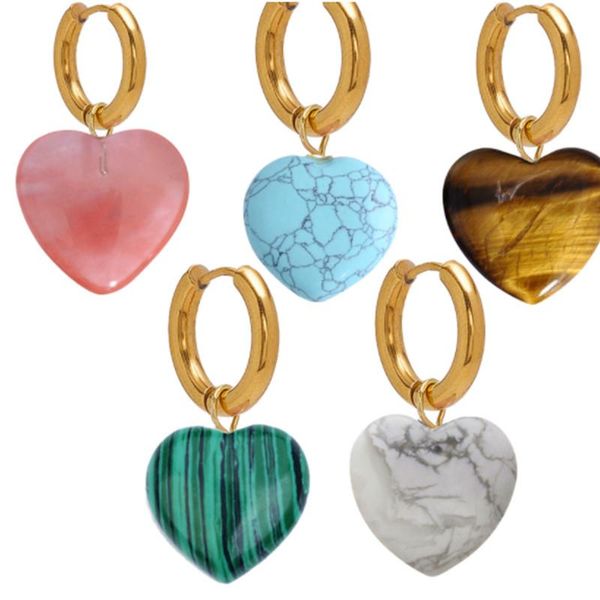 

hoop & huggie puka shell bohemian boho malachite store earrings beads mismatched women jewelry 2021, Golden;silver