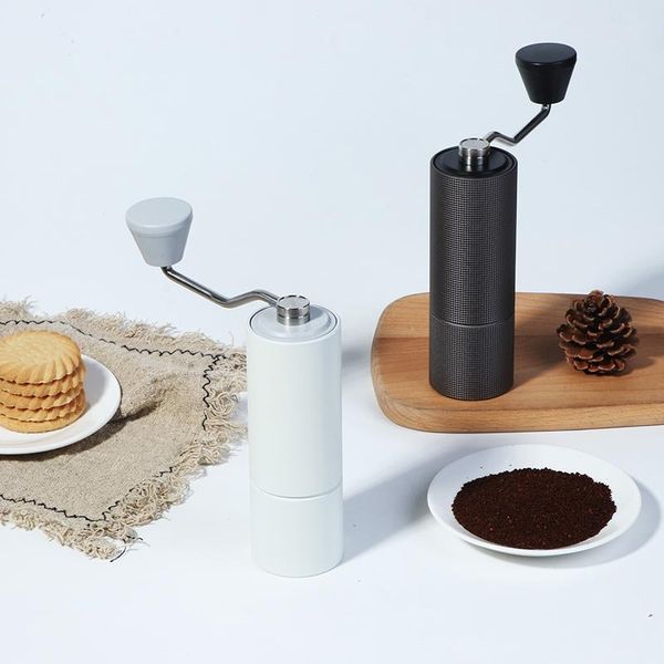 

manual coffee grinders 1pc chestnut aluminum grinder stainless burr milling